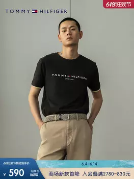 Ремень мужской Tommy Hilfiger с небольшой пряжкой, золотой