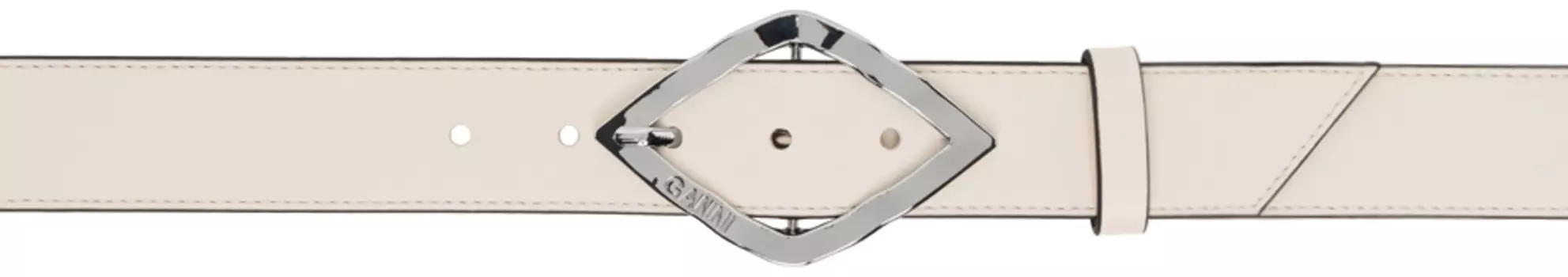 Ремень Off-White с бриллиантами GANNI