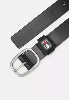 Ремень Oval Tommy Hilfiger, черный