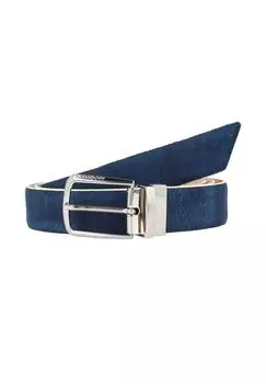 Ремень Париж кожаный DAVIDOFF, синий