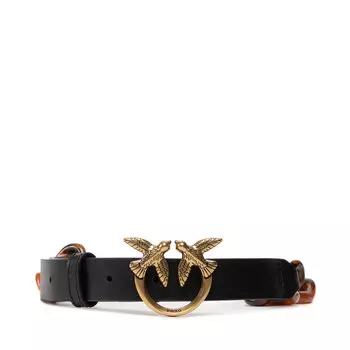 Ремень Pinko LoveDay Turtle, черный