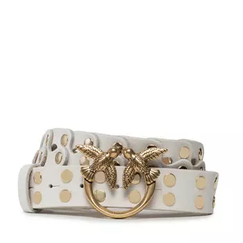 Ремень Pinko LovePuzzle Belt, белый
