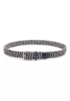 Ремень плетеный MERANO Lancerto, темно-синий