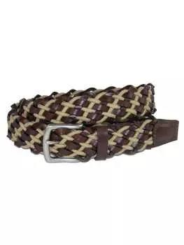 Ремень плетеный мужской Crookhorn Davis, коричневый