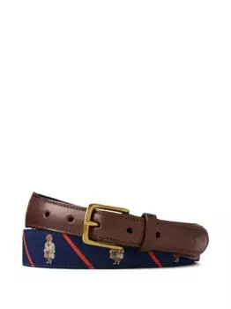 Ремень Polo Bear в полоску POLO RALPH LAUREN, синий