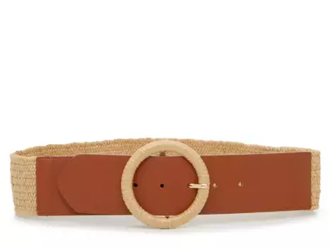 Ремень Raffia Stretch Women's Belt Crown Vintage, коричневый