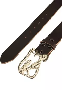 Ремень Rettungsring by Showroom 019°, темно-коричневый