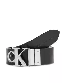 Ремень Round Mono Pl Rev Lthr Belt 30Mm Calvin Klein, черный