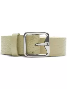 Ремень с B-образной пряжкой Burberry, зеленый