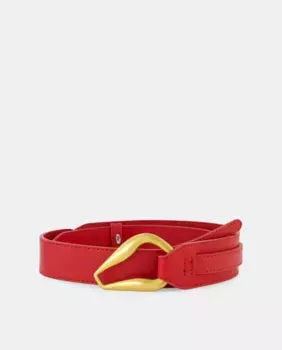 Ремень с боковыми точками Tintoretto, цвет 600 Rojo