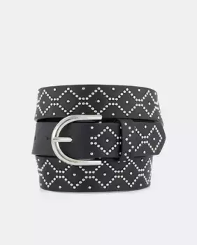 Ремень с бриллиантами Tintoretto, черный