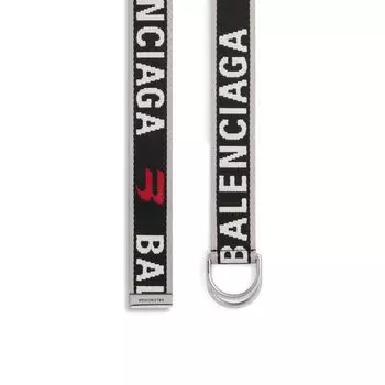 Ремень с D-образным кольцом BALENCIAGA, серый