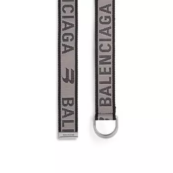 Ремень с D-образным кольцом BALENCIAGA, серый