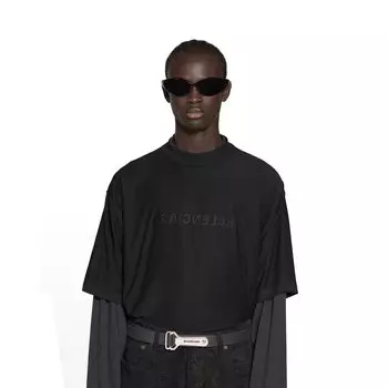 Ремень с D-образным кольцом для открывания бутылок BALENCIAGA, черный