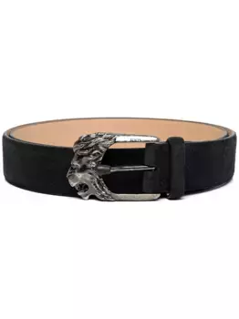 Ремень с декорированной пряжкой TOD'S, черный