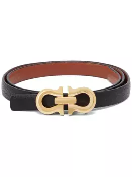Ремень с декором Gancini Ferragamo, черный