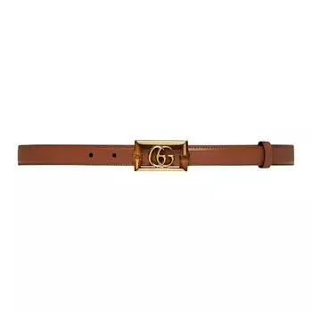 Ремень с двойной пряжкой G GUCCI