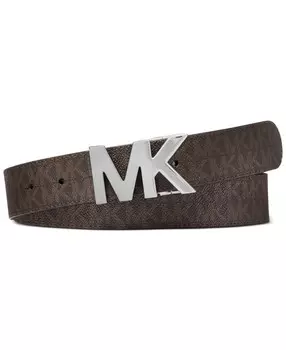 Ремень с двусторонней пряжкой с фирменным логотипом Michael Kors