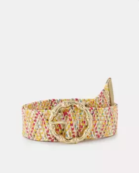 Ремень с круглой пряжкой Tintoretto, коричневый