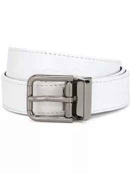 Ремень с квадратной пряжкой Dolce & Gabbana, белый