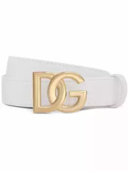 Ремень с логотипом DG DOLCE & GABBANA, белый