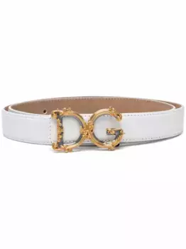 Ремень с логотипом DG DOLCE & GABBANA, белый