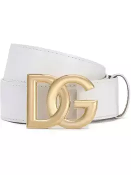 Ремень с логотипом DG DOLCE & GABBANA, белый