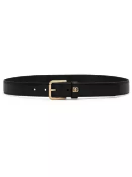 Ремень с логотипом DG DOLCE & GABBANA, черный