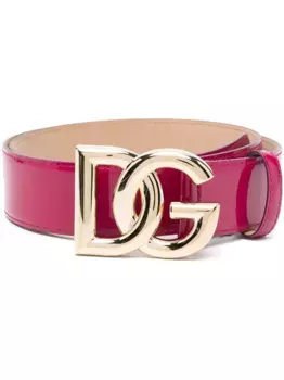 Ремень с логотипом DG DOLCE & GABBANA, розовый