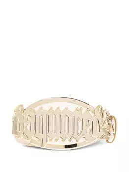 Ремень с логотипом DSQUARED2, золотой