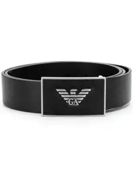 Ремень с логотипом EMPORIO ARMANI, черный