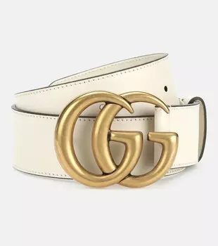 Ремень с логотипом GG Gucci, белый