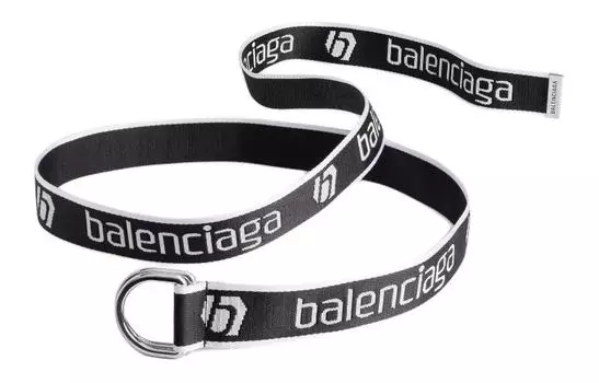 Ремень с логотипом и жаккардом Balenciaga