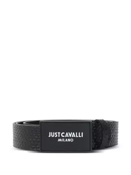 Ремень с логотипом Just Cavalli, черный