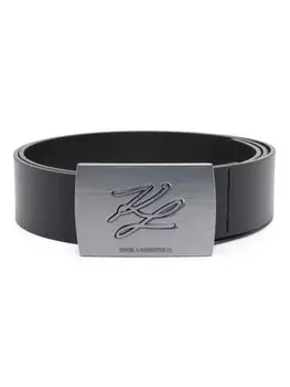 Ремень с логотипом Karl Lagerfeld, черный