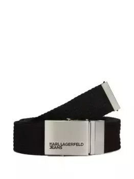 Ремень с логотипом Karl Lagerfeld Jeans, черный