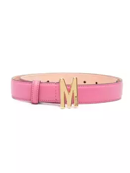 Ремень с логотипом M Moschino, розовый