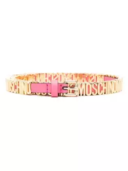 Ремень с логотипом Moschino, золотой