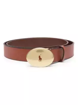 Ремень с логотипом POLO RALPH LAUREN, коричневый