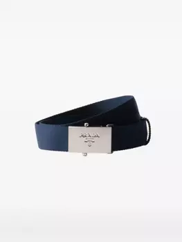 Ремень с логотипом Prada, синий