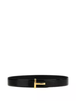 Ремень с логотипом TOM FORD T, черный