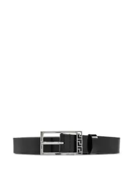 Ремень с логотипом VERSACE, черный
