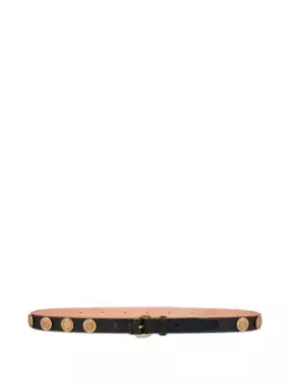 Ремень с медальоном Moschino, черный