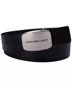Ремень с металлической пряжкой Calvin Klein, черный
