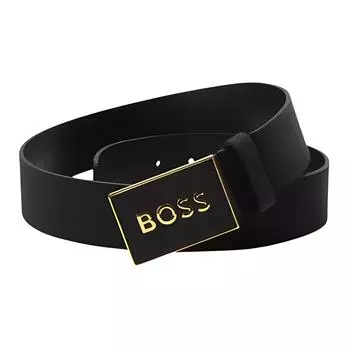 Ремень с металлической пряжкой и логотипом Boss HUGO BOSS