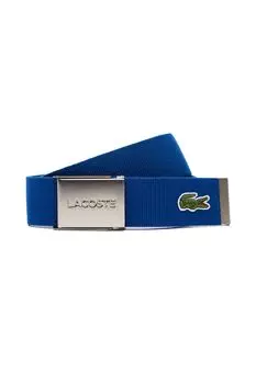 Ремень с металлической пряжкой Lacoste, синий