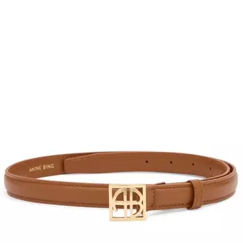 Ремень с монограммой Anine Bing, цвет cognac