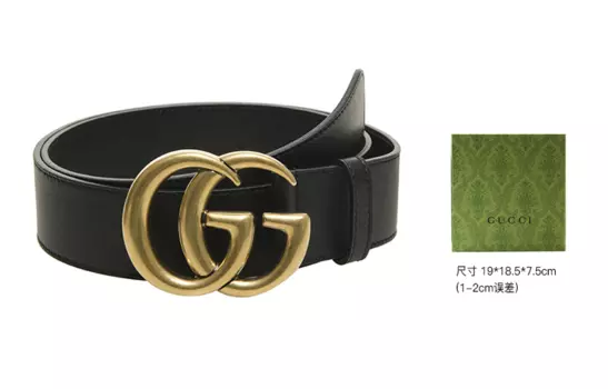 Ремень с позолоченной пряжкой GG, унисекс, ширина 4 см GUCCI, Box