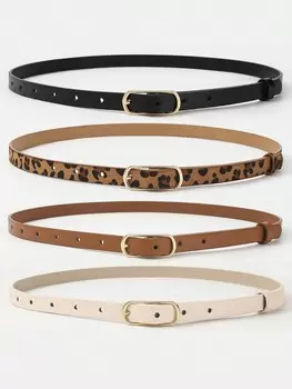 Ремень с принтом, 4 штуки