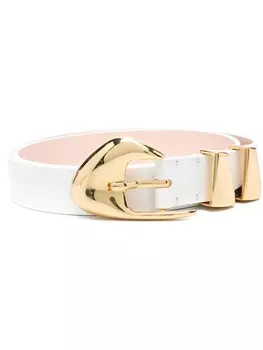 Ремень с пряжкой BY FAR, белый